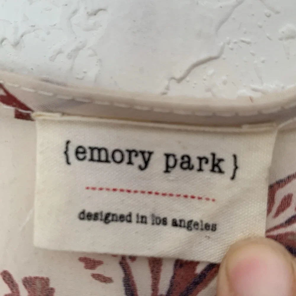 Emory Park Duster Kimono‎ Women OS Ivory Burgundy Purple Floral Sheer Longline